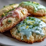 Lemon Sugar Cookies Pastel Glaze
