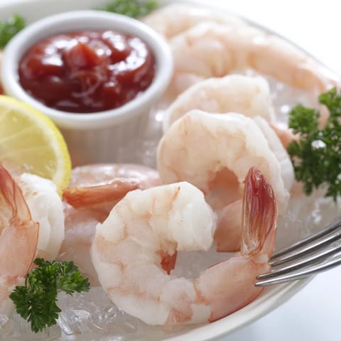 Zesty homemade cocktail sauce ready for dipping the cooked shrimp.