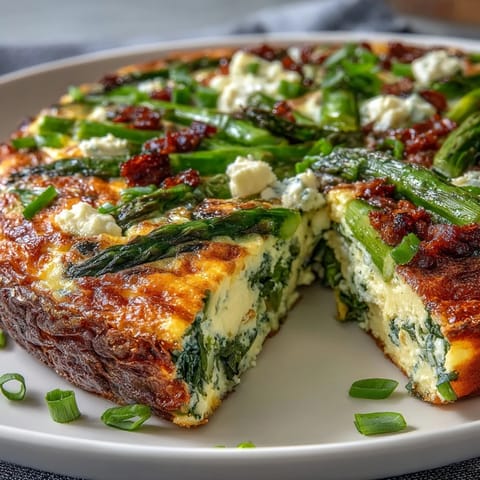 Spring Frittata Asparagus Peas Goat