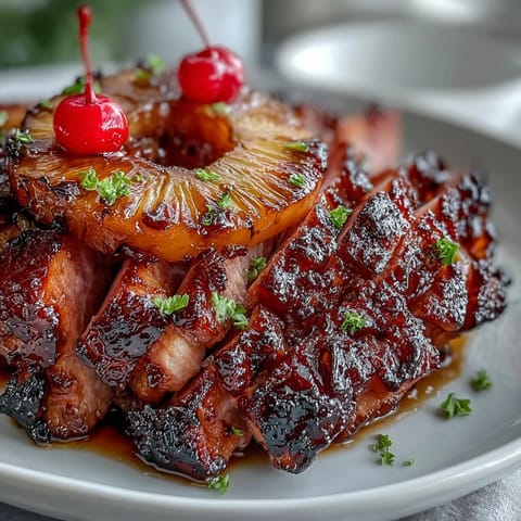 Honey Glazed Ham Pineapple