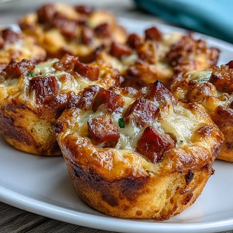 Golden Mini Corn Dog Muffins baked with juicy hot dog, perfect for dipping.