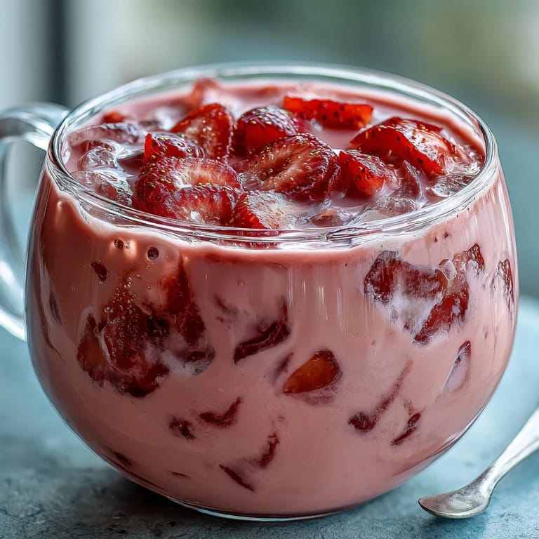A refreshing Pink Drink Copycat blending juicy strawberries, tangy açaí, and coconut milk for a thirst-quenching treat.